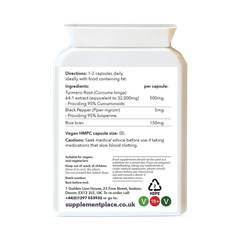 Image 2 for Curcumin & Black Pepper Capsules | 500mg | 95% Curcuminoids | 60 Capsules