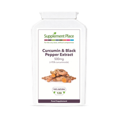 Image 1 for Curcumin & Black Pepper Capsules | 500mg | 95% Curcuminoids | 120 Capsules