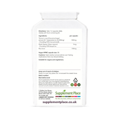 Image 2 for Curcumin & Black Pepper Capsules | 500mg | 95% Curcuminoids | 240 Capsules
