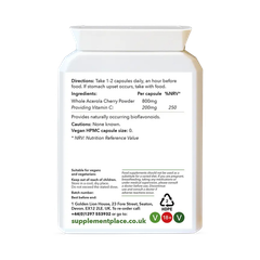 Image 2 for Wholefood Vitamin C 200mg | 60 Capsules