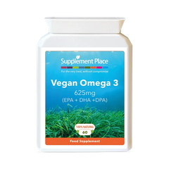 Image 1 for Vegan Omega 3 625mg | EPA+DHA+EPA | 60 Capsules