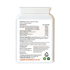 Image 2 for Vegan Omega 3 625mg | EPA+DHA+EPA | 60 Capsules
