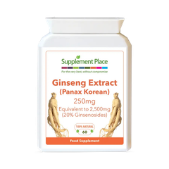 Image 1 for Panax Korean Ginseng Equiv. to 2,500mg | 20% Ginsenosides | 60 Capsules