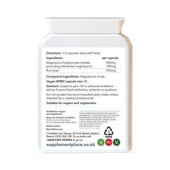 Image 1 for Magnesium Bisglycinate 500mg | 60 Capsules