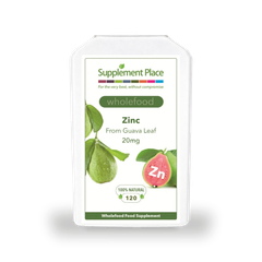Image 1 for Wholefood Zinc from Guava 20mg | 120 Capsules
