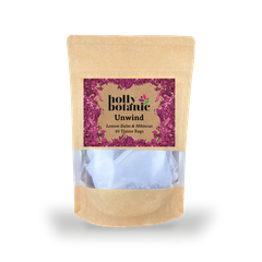 Image 1 for Unwind Tisane | Lemon Balm, & Hibiscus, Linden | 30 Tea Bags