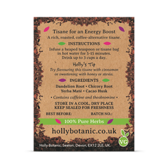 Image 2 for Energise Tisane | Cacao & Maté | 40 Cup Loose