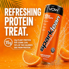 Image 3 for Sparklean Protein Drink Orange Flavour 330ml x 4