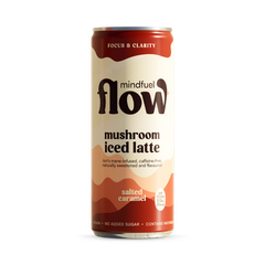 Image 1 for Mindfuel Flow Lion’s Mane Mushroom Oat Latte Salted Caramel 250ml