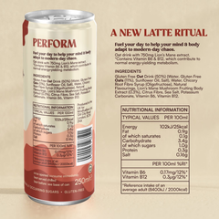 Image 5 for Mindfuel Flow Lion’s Mane Mushroom Oat Latte Salted Caramel 250ml