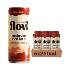 Image 1 for Mindfuel Flow Lion’s Mane Mushroom Oat Latte Salted Caramel 6 x 250ml