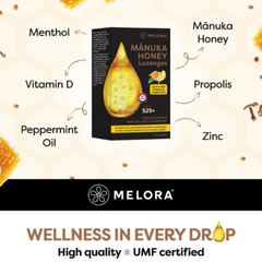 Image 2 for Manuka 525 MGO Lozenges - Lemon & Propolis 12 Lozenges