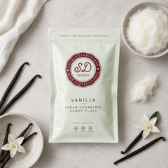 Image 3 for SweetDoughThings Vegan Friendly Sugar Free Candy Floss Vanilla Flavour 12g