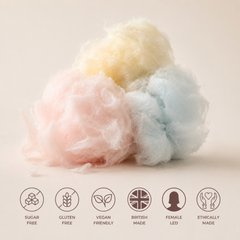 Image 4 for SweetDoughThings Vegan Friendly Sugar Free Candy Floss Cherry Flavour 12g