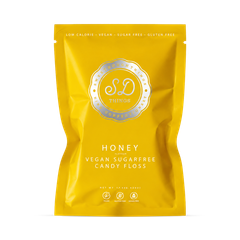 Image 1 for SweetDoughThings Vegan Friendly Sugar Free Candy Floss Honey Flavour 12g