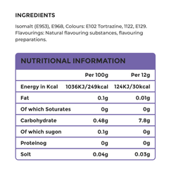Image 5 for SweetDoughThings Vegan Friendly Sugar Free Candy Floss Blueberry Flavour 12g