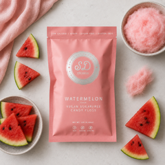 Image 3 for SweetDoughThings Vegan Friendly Sugar Free Candy Floss Watermelon Flavour 12g