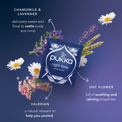 Image 4 for Night Time Chamomile, Lavender & Valerian Tea 40 Sachets