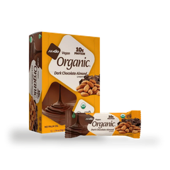 Image 1 for NuGo Organic Dark Chocolate Almond Protein Bar 12 x 50g