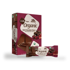 Image 1 for NuGo Organic Dark Chocolate Pomegranate Protein Bar 12 x 50g