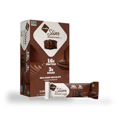 Image 1 for NuGo Slim Dark Brownie Crunch Protein Bar 12 x 45g