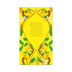 Image 3 for Wellbeing Lemon, Ginger & Manuka Honey Tea 40 Sachets