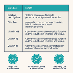 Image 3 for Creatine Mind Nutrient Stacks 90 Gummy