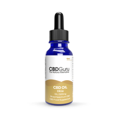 Image 1 for CBD Guru CBD Oil Drops 500mg 10ml - Citrus Flavour Broad Spectrum CBD 5% for Sleep & Anxiety Support