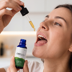 Image 2 for CBD Guru CBD Oil Drops 1000mg 10ml - Fresh Mint Flavour Broad Spectrum CBD 10% for Sleep & Anxiety Support(Packaging may vary)