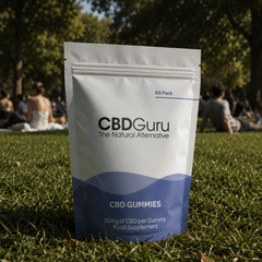 Image 3 for CBD Guru CBD Gummies 20mg 60 Pack - Mixed Fruit Flavour Broad Spectrum CBD Gummy Bears, 1200mg Total CBD