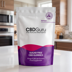 Image 2 for CBD Guru Sugar Free CBD Gummies 10mg 30 Pack - Mixed Fruit Flavour Broad Spectrum CBD Gummies for Sleep & Anxiety Support, 600mg Total CBD Supplement