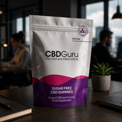 Image 3 for CBD Guru Sugar Free CBD Gummies 10mg 30 Pack - Mixed Fruit Flavour Broad Spectrum CBD Gummies for Sleep & Anxiety Support, 600mg Total CBD Supplement