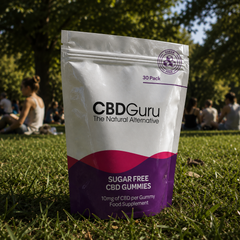 Image 4 for CBD Guru Sugar Free CBD Gummies 10mg 30 Pack - Mixed Fruit Flavour Broad Spectrum CBD Gummies for Sleep & Anxiety Support, 600mg Total CBD Supplement