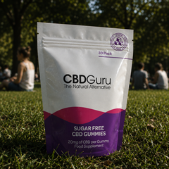 Image 4 for CBD Guru Sugar Free CBD Gummies 20mg 30 Pack - Mixed Fruit Flavour Broad Spectrum CBD Gummies, 600mg Total CBD