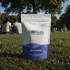 Image 4 for CBD Guru CBD Gummies 20mg 30 Pack - Mixed Fruit Flavour Broad Spectrum CBD Gummy Bears for Sleep & Anxiety Support, 600mg Total CBD
