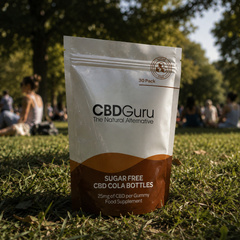 Image 4 for CBD Guru Sugar Free CBD Cola Bottles 25mg 30 Pack - Cola Flavour Broad Spectrum CBD Bottles for Sleep & Anxiety Support, 750mg Total CBD