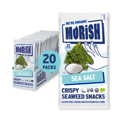 Image 1 for Organic Sea Salt Seaweed Snacks 20x4g