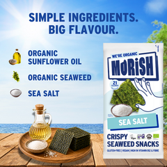 Image 4 for Organic Sea Salt Seaweed Snacks 20x4g