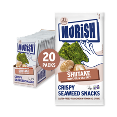 Image 1 for Crispy Shiitake Seaweed Snacks 20x4g