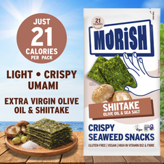 Image 2 for Crispy Shiitake Seaweed Snacks 20x4g