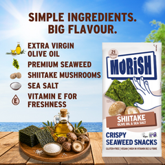 Image 4 for Crispy Shiitake Seaweed Snacks 20x4g