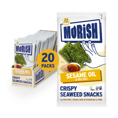 Image 1 for Crispy Sesame Oil Seaweed Snacks 20x4g