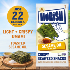 Image 2 for Crispy Sesame Oil Seaweed Snacks 20x4g