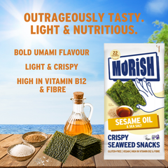 Image 3 for Crispy Sesame Oil Seaweed Snacks 5x4g