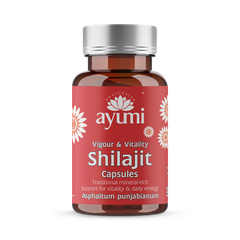 Image 1 for Ayumi Shilajit Vegan Capsules, Natural Energy and Vitality | High Potency 60 Capsules