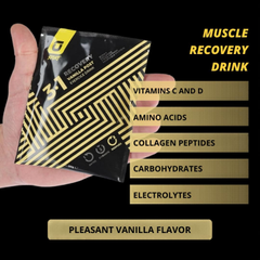 Image 5 for Recuperation Muscle Recovery Powder Vanilla | Protein + BCAA + Collagen + Glucose | Post-Workout Recovery & Muscle Repair | Isotonic Formula | Pack of 12