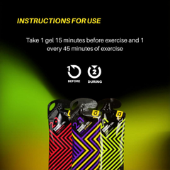 Image 3 for Recuperation Red Fruits Energy Gel with Magnesium & Zinc | Glucose + Electrolytes | Anti-Cramps Formula | for Cycling, Running & Endurance Sports | Vegan | Pack of 24