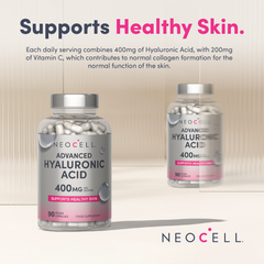 Image 2 for Advanced Hyaluronic Acid 400mg 90 Capsules