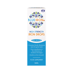 Image 1 for High Strength Iron Drops Blueberry 20 mg 50 ml