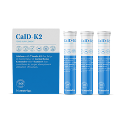 Image 1 for Calcium + Vitamin K2 with Vitamin D for Bone & Muscle Support – 60 Effervescent Tablets